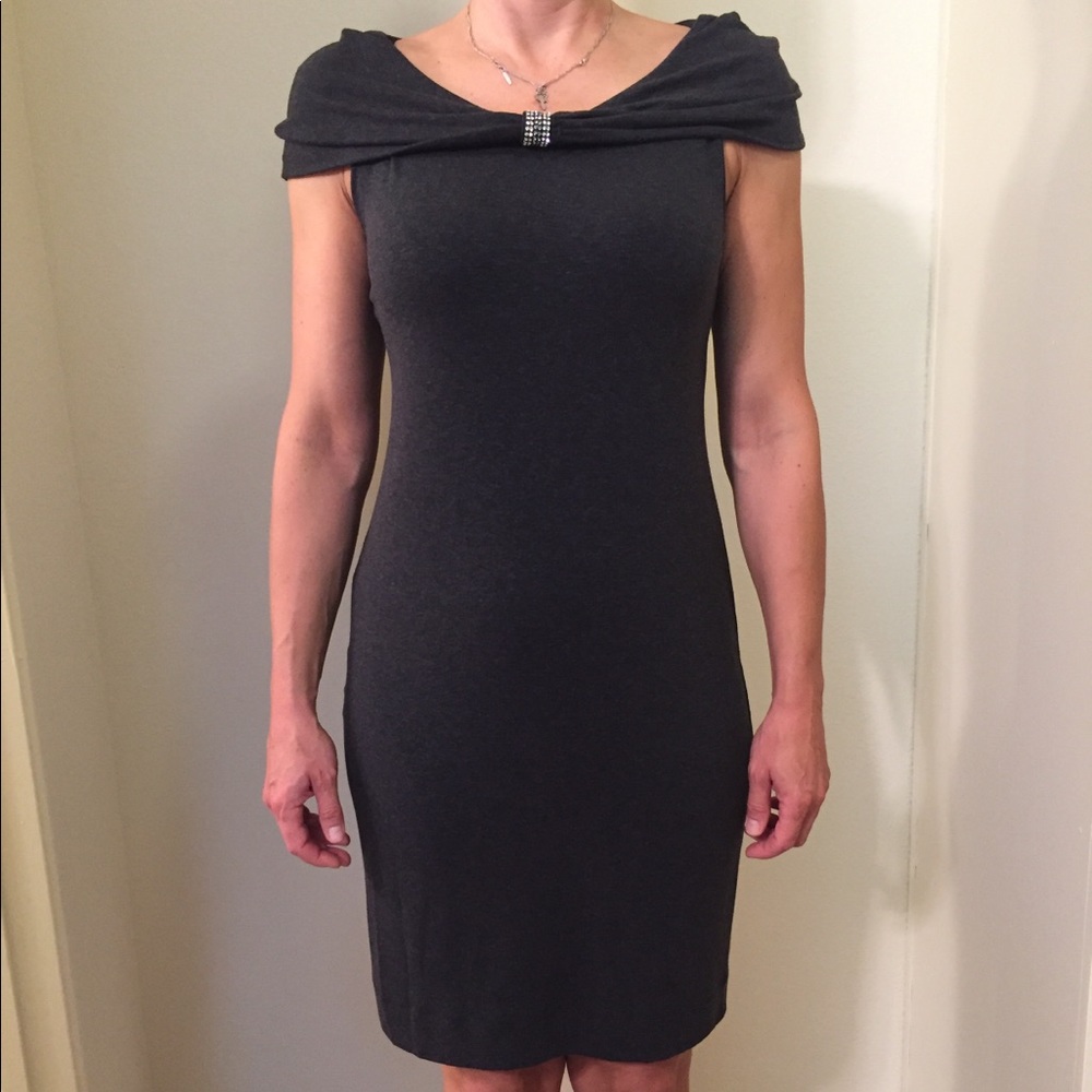 LOVE MOSCHINO. NEW dark gray dress size 8 , ITALY